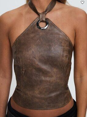 Princess Polly Leather Halter